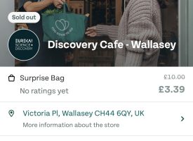 Discovery Café is now on the Too Good to Go app!
