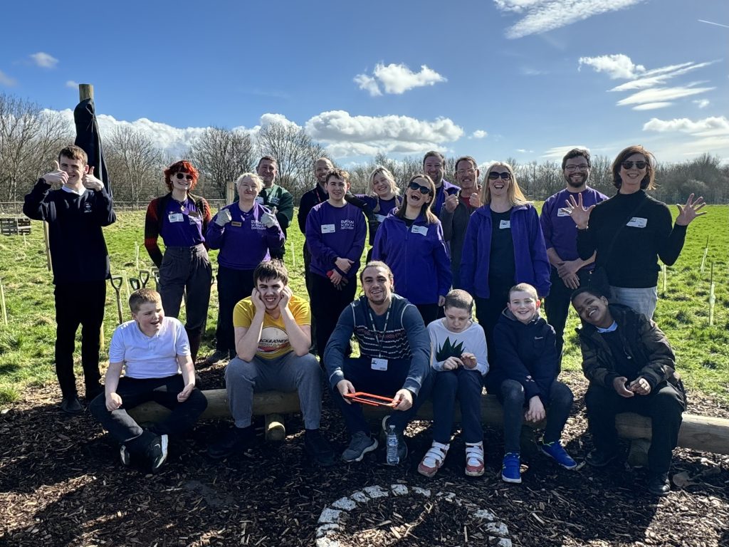 Tree planting day with Mersey Forest at Foxfield School